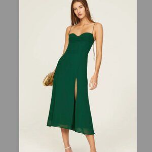 Reformation Juliette Dress - Emerald